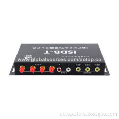 Hot Selling Car Digital ISDB-T Full Seg TV Box, Supports 250km/H, Full HD 1,080P/4 Tuners/B-cas Card